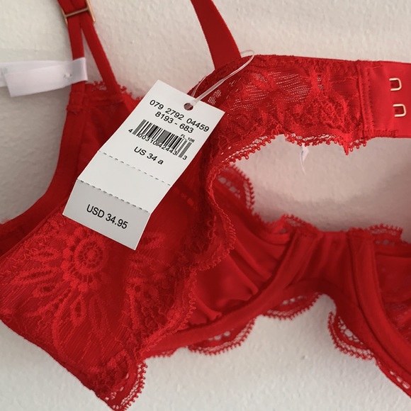 💜 2/$15 💜 Aerie Demi Red Lace Underwire Bra - Picture 8 of 10